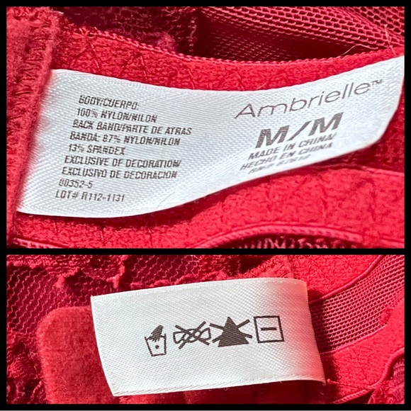 Vintage Y2K Coquette Red Sheer Lace Christmas Slip Dress. S/M. Babydoll Lingerie - Picture 8 of 9